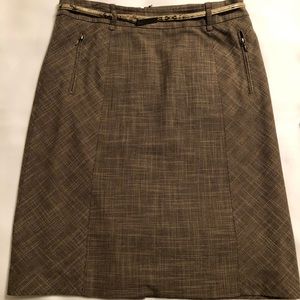 Donna Karan Plaid Skirt
